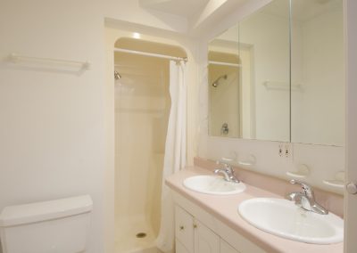 dual sinks in bathroom